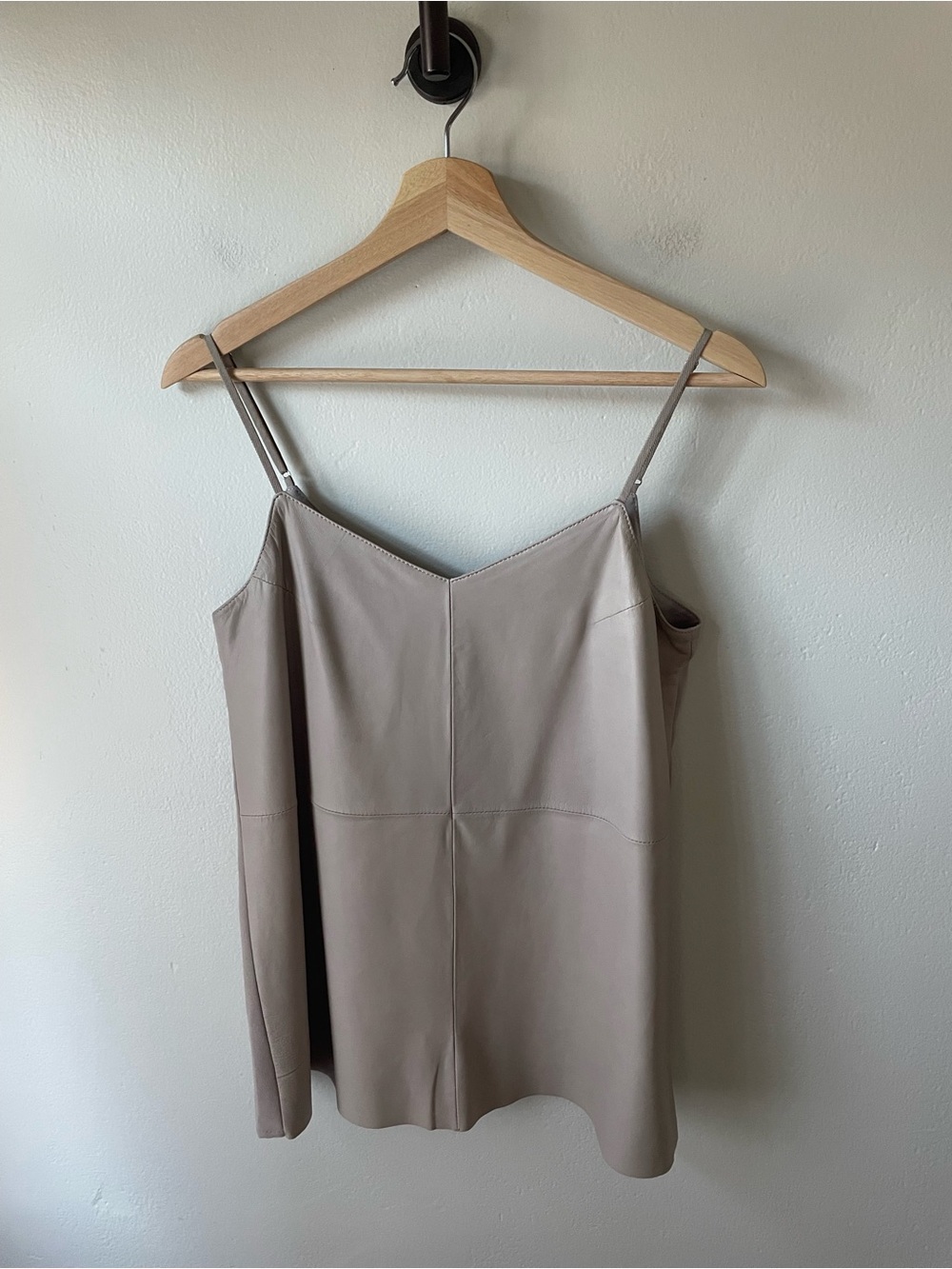 Banana Republic Lamb leather tan camisole